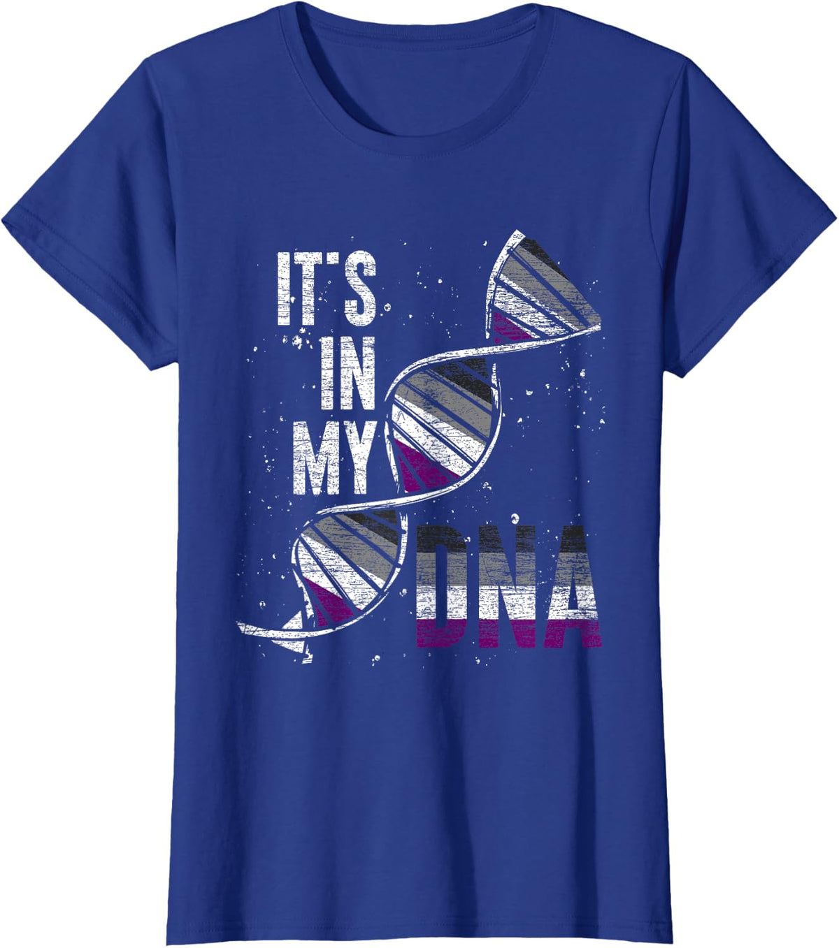 Asexual Its In My DNA Ace Pride LGBT Asexual T-Shirt - Royal Blue