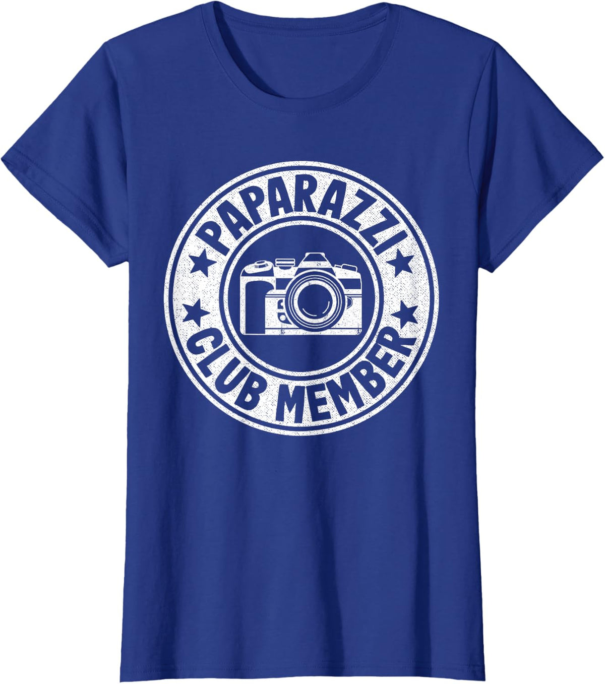 Paparazzi Club Member Photographer Camera Funny Photography T-Shirt - Royal Blue