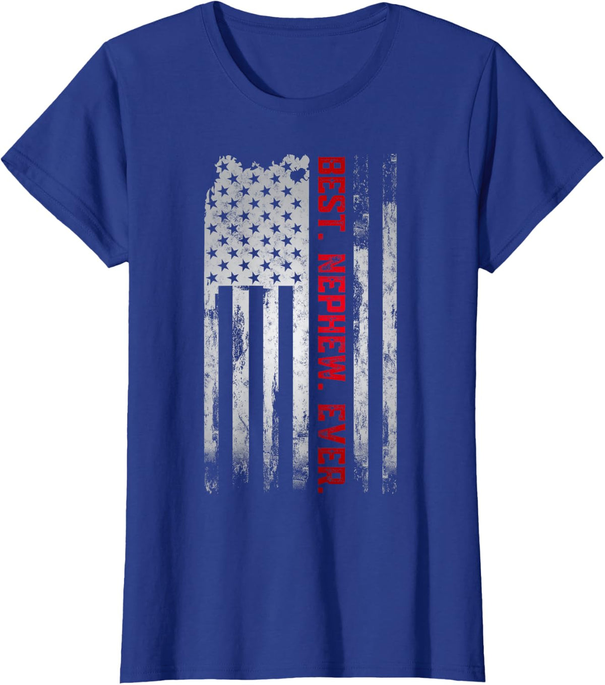 Best Nephew Ever American USA flag Father’s Day gift Nephew T-Shirt - Royal Blue