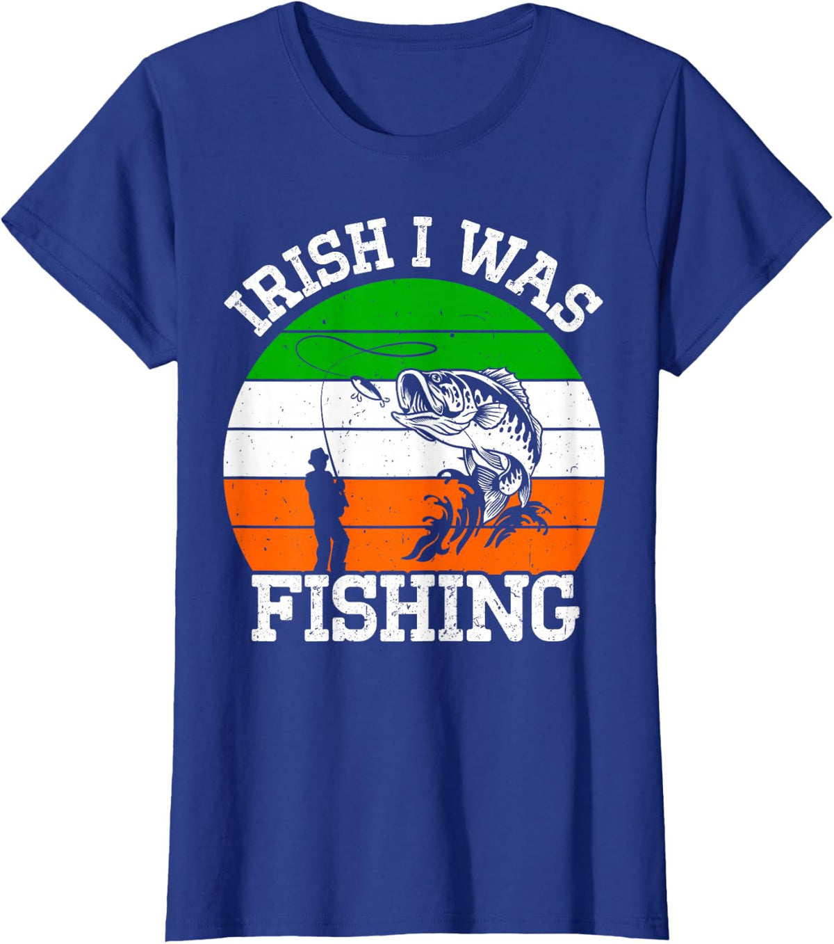Irish Gifts I Was Fishing Fisherman St Patricks Day Boys T-Shirt - Royal Blue