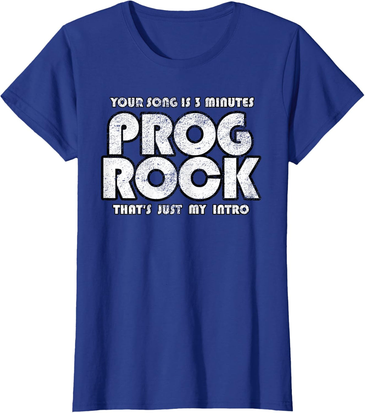 Prog Rock 3 Minutes T-Shirt - Royal Blue