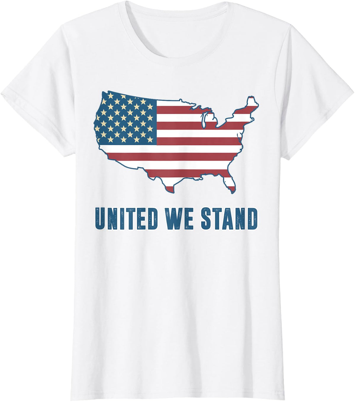 United We Stand T-Shirt Patriotic Shirt Men Women Kids - White