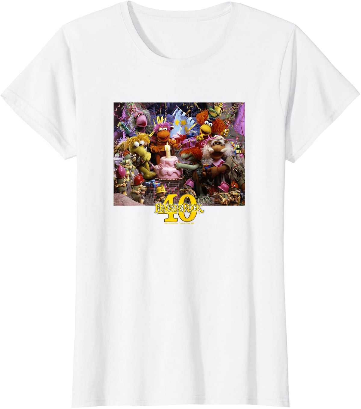 Fraggle Rock 40th Anniversary Birthday Party T-Shirt - White