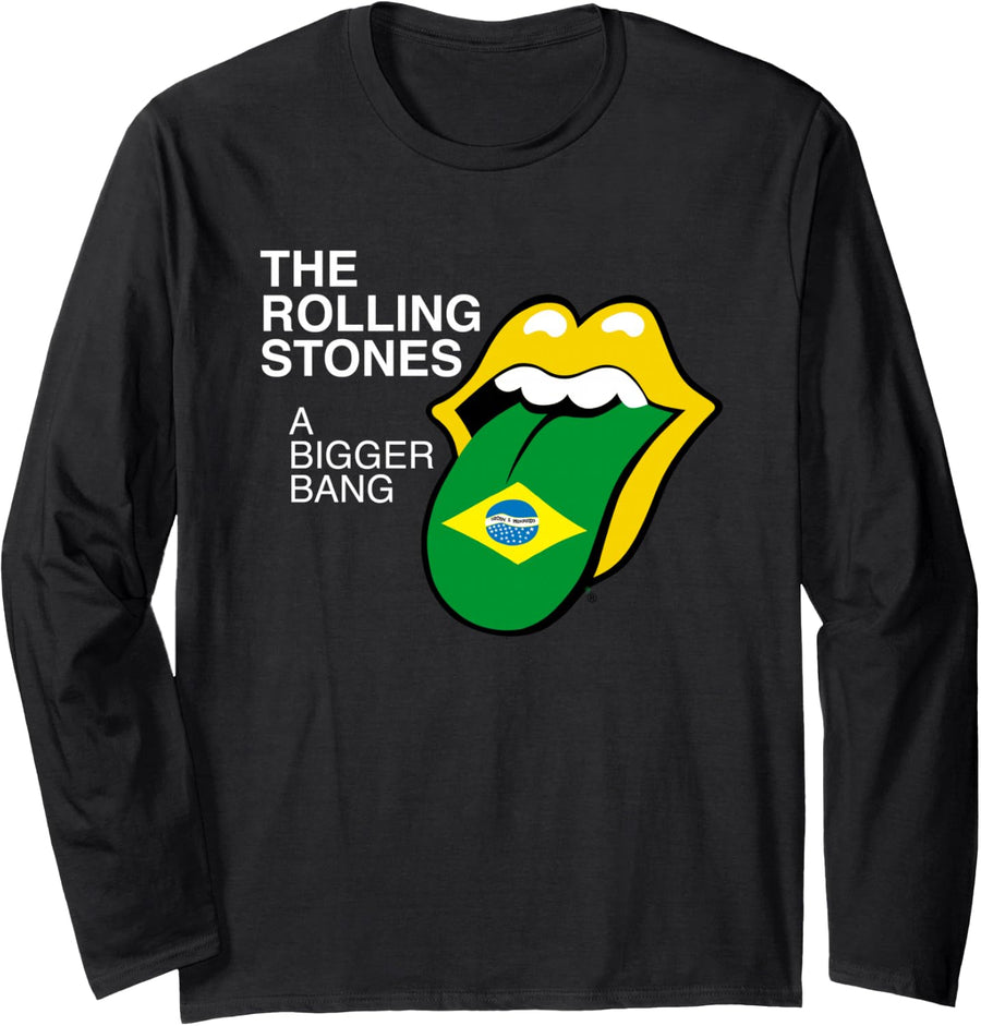 Official Rolling Stones A Bigger Bang Black Long Sleeve T-Shirt - Adult Unisex Black