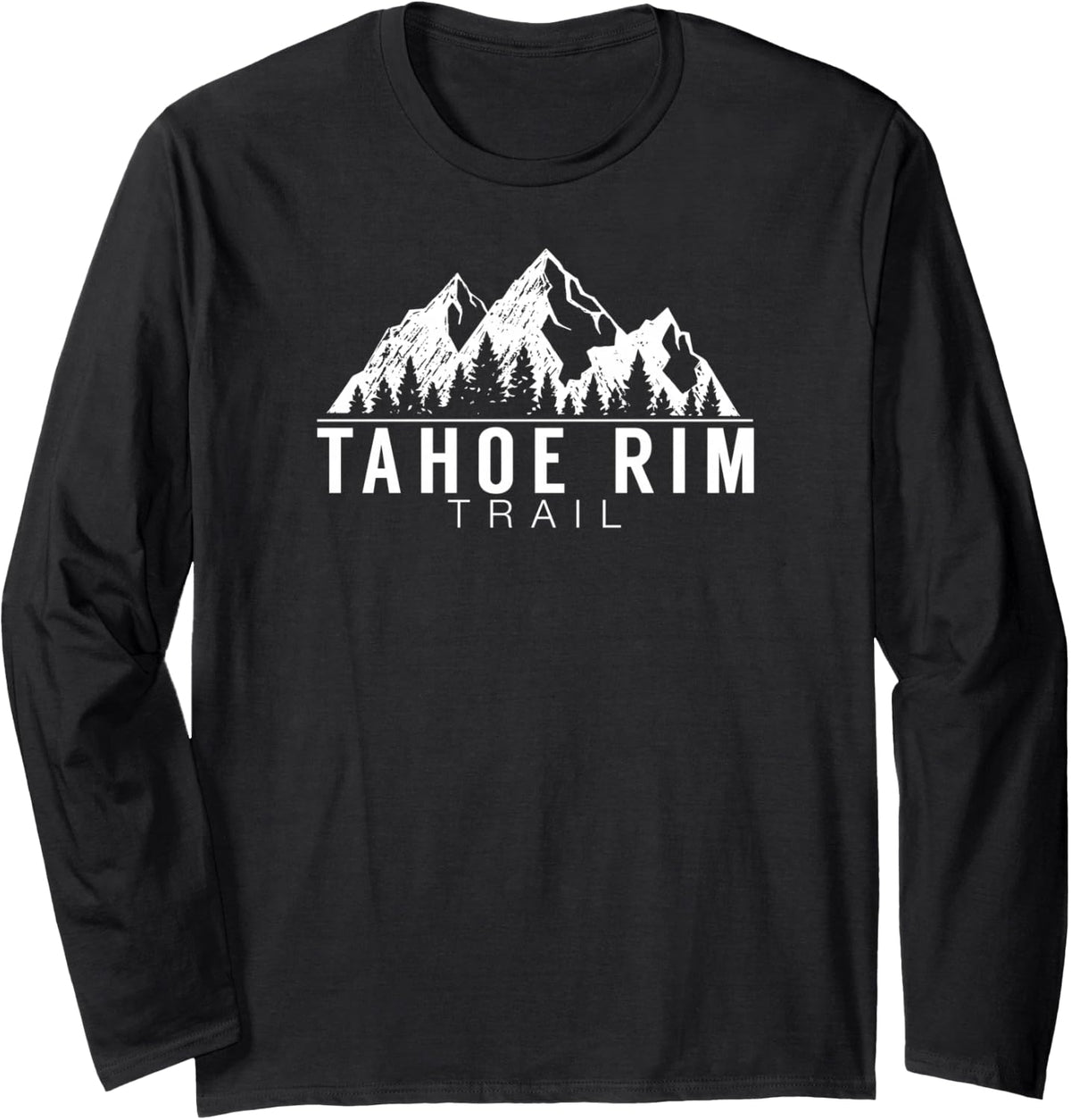 Tahoe Rim Trail Long Sleeve T-Shirt - Adult Unisex Black