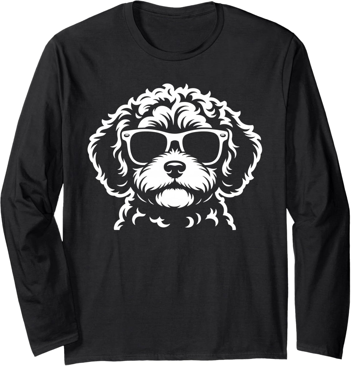 Cool Cavapoo Design for Men Women Cavoodle Cavapoo Lovers Long Sleeve T-Shirt - Adult Unisex Black