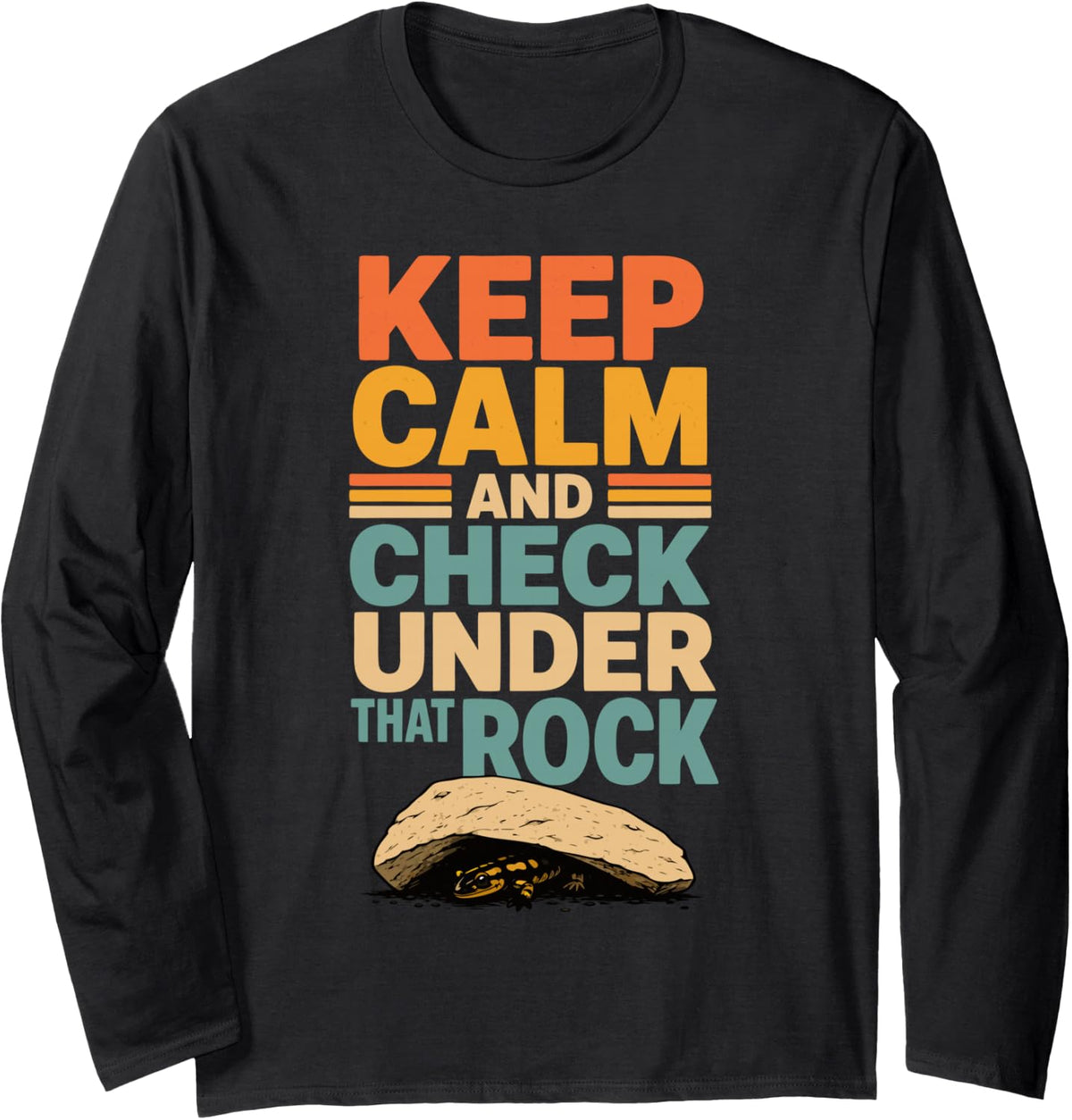 Vintage Herping Amphibian Field Herper Reptile Long Sleeve T-Shirt - Adult Unisex Black