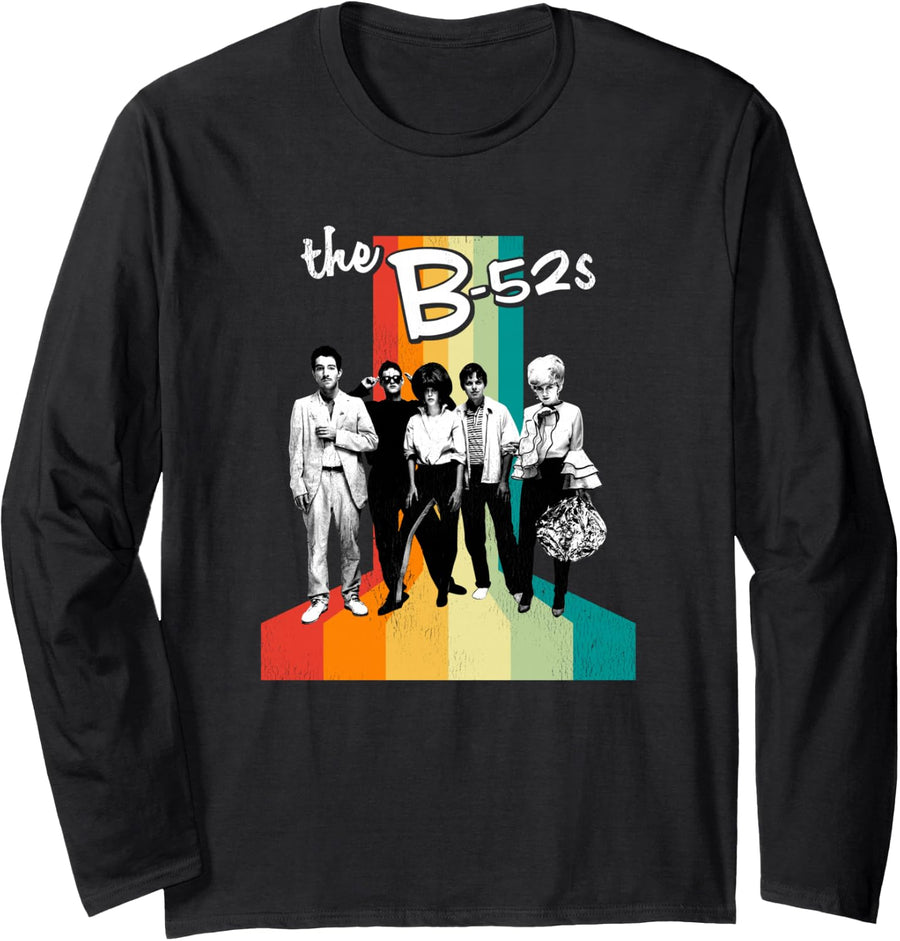 The B-52s - Album Cover Long Sleeve T-Shirt - Adult Unisex Black