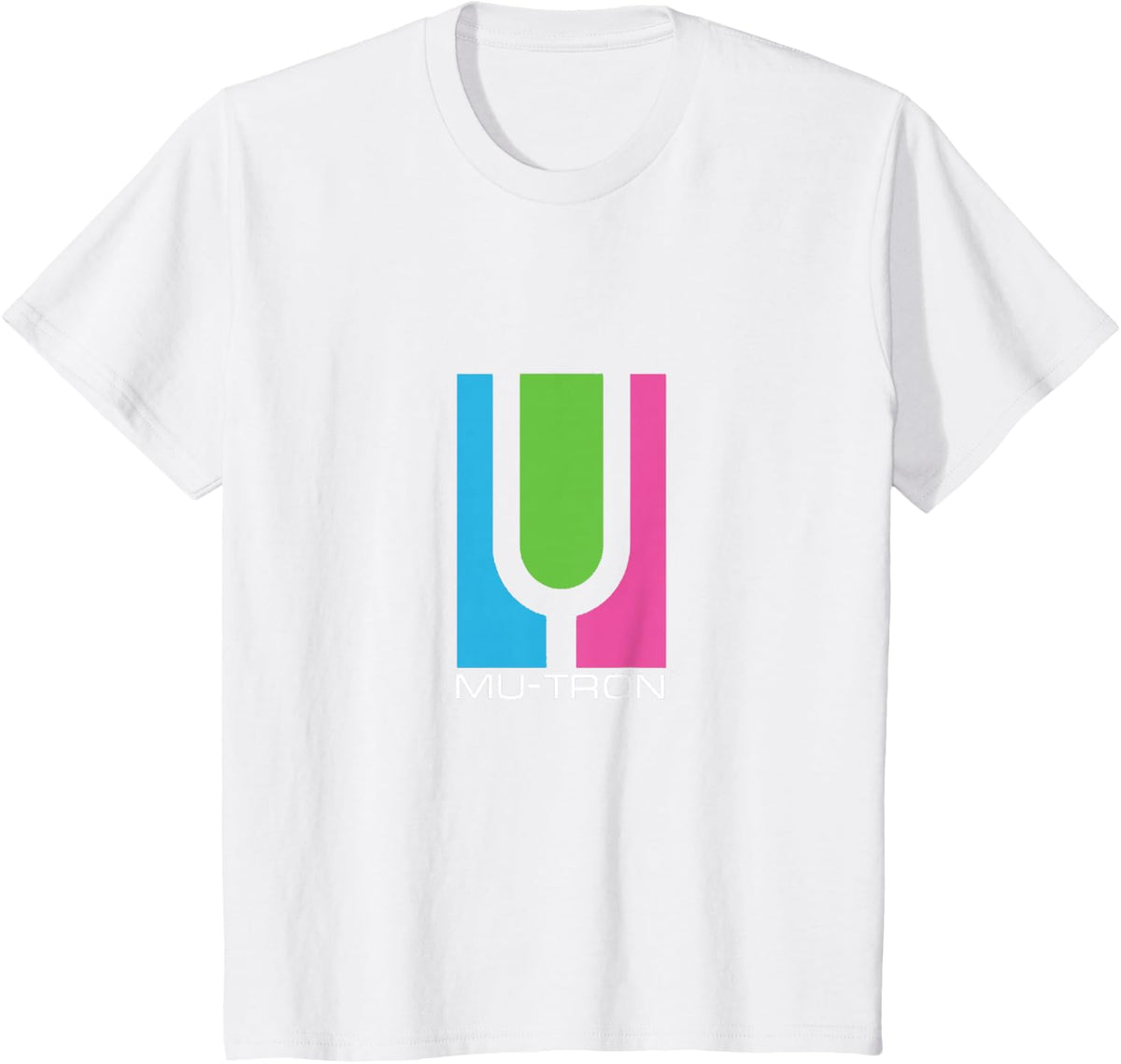 Mu-Tron Logo T Dark T-Shirt - White