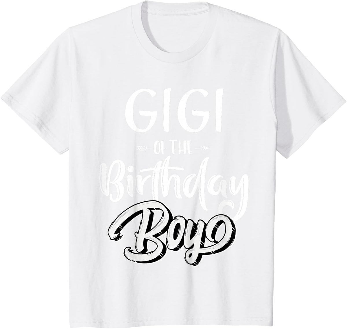 Gigi of The Birthday Boy Family Matching Party Grandma Women T-Shirt - White