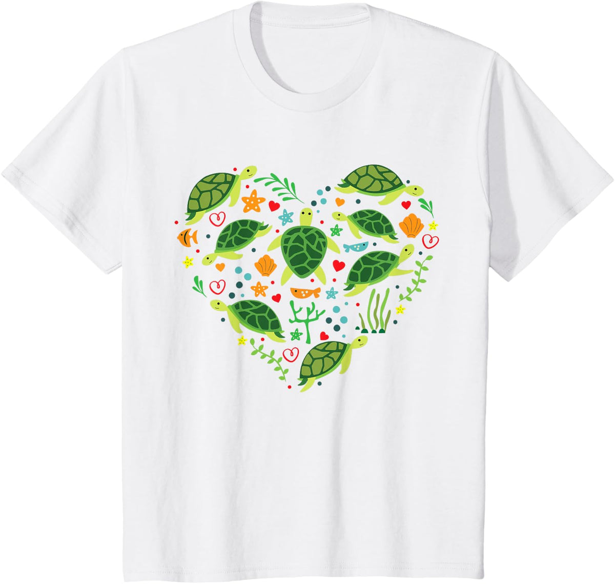 Sea Turtle Heart Valentines Day Lover Shirt Save Gift Tee T-Shirt - White