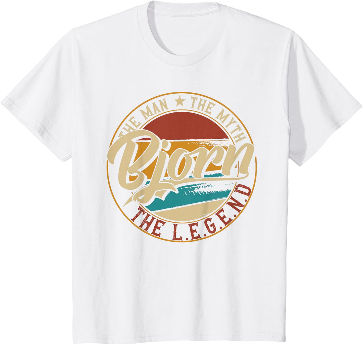 Bjorn The man the myth the legend T-Shirt - White