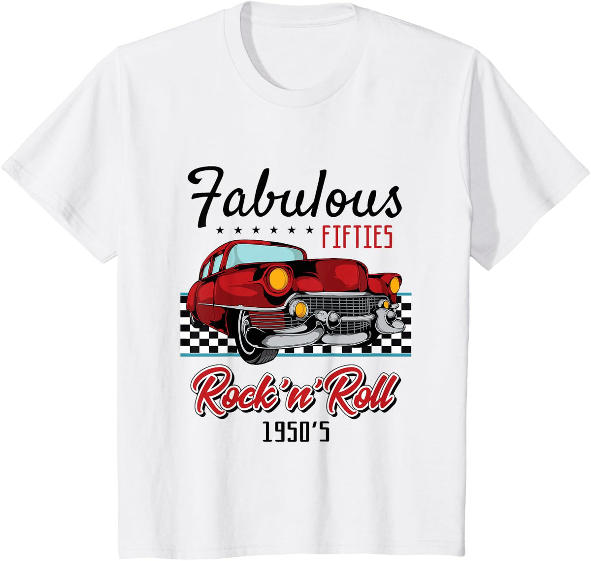 50s Rockabilly Vintage 1950s Clothing for Women Men Tshirt T-Shirt - White