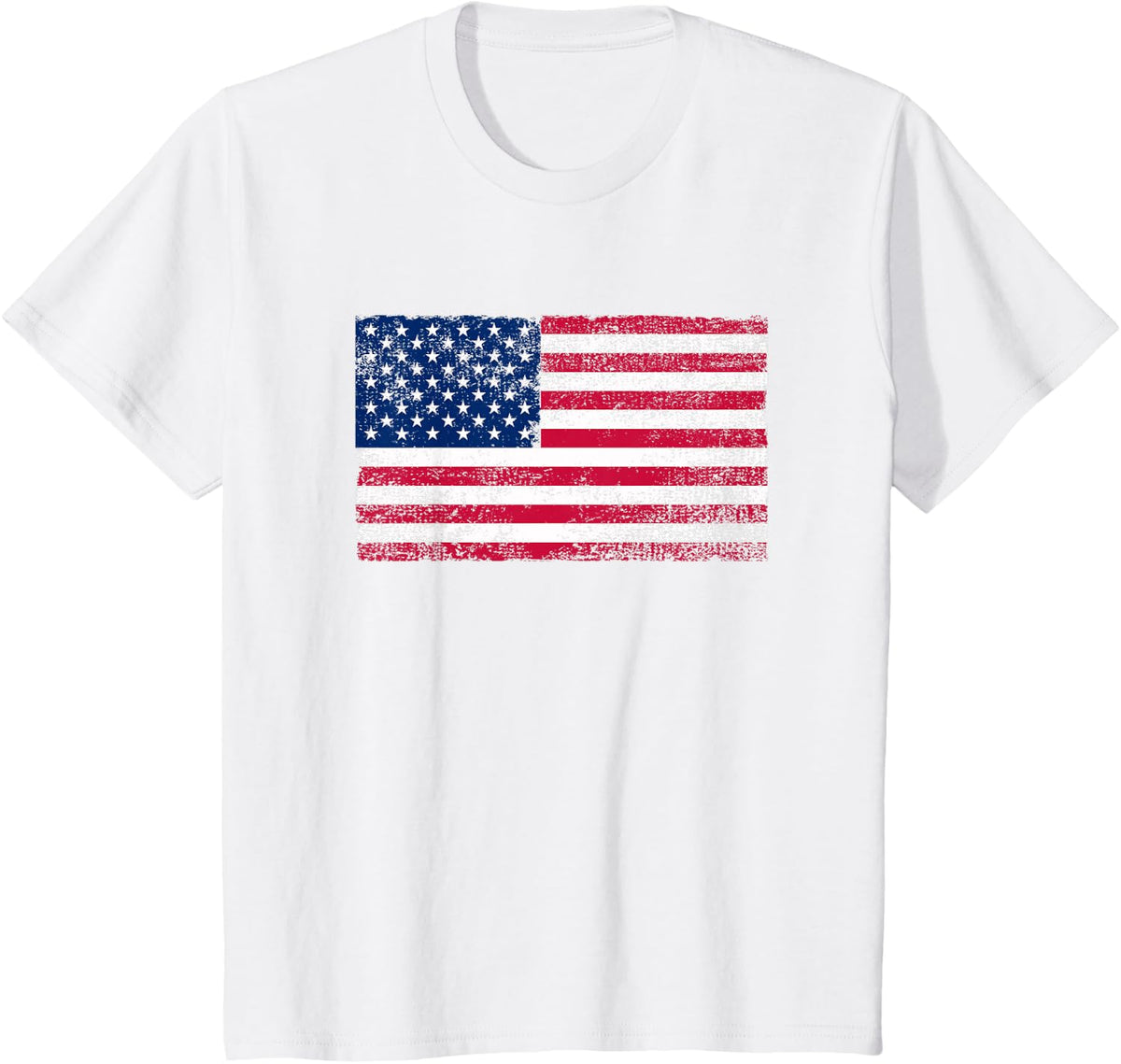 USA Patriotic American Flag 4th Of July Independence Day T-Shirt - White