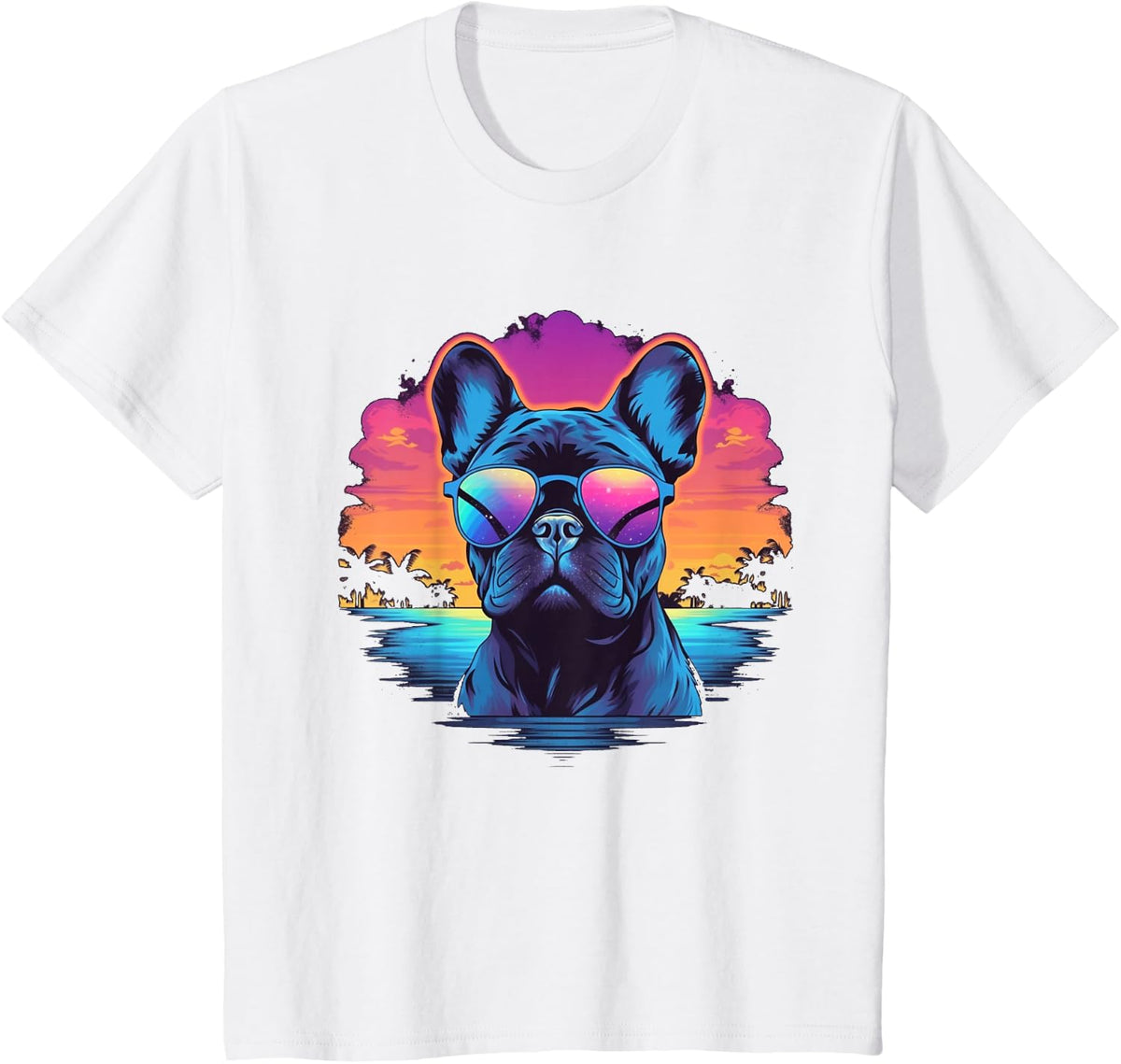 French Bulldog Dog Men Women Kids T-Shirt - White