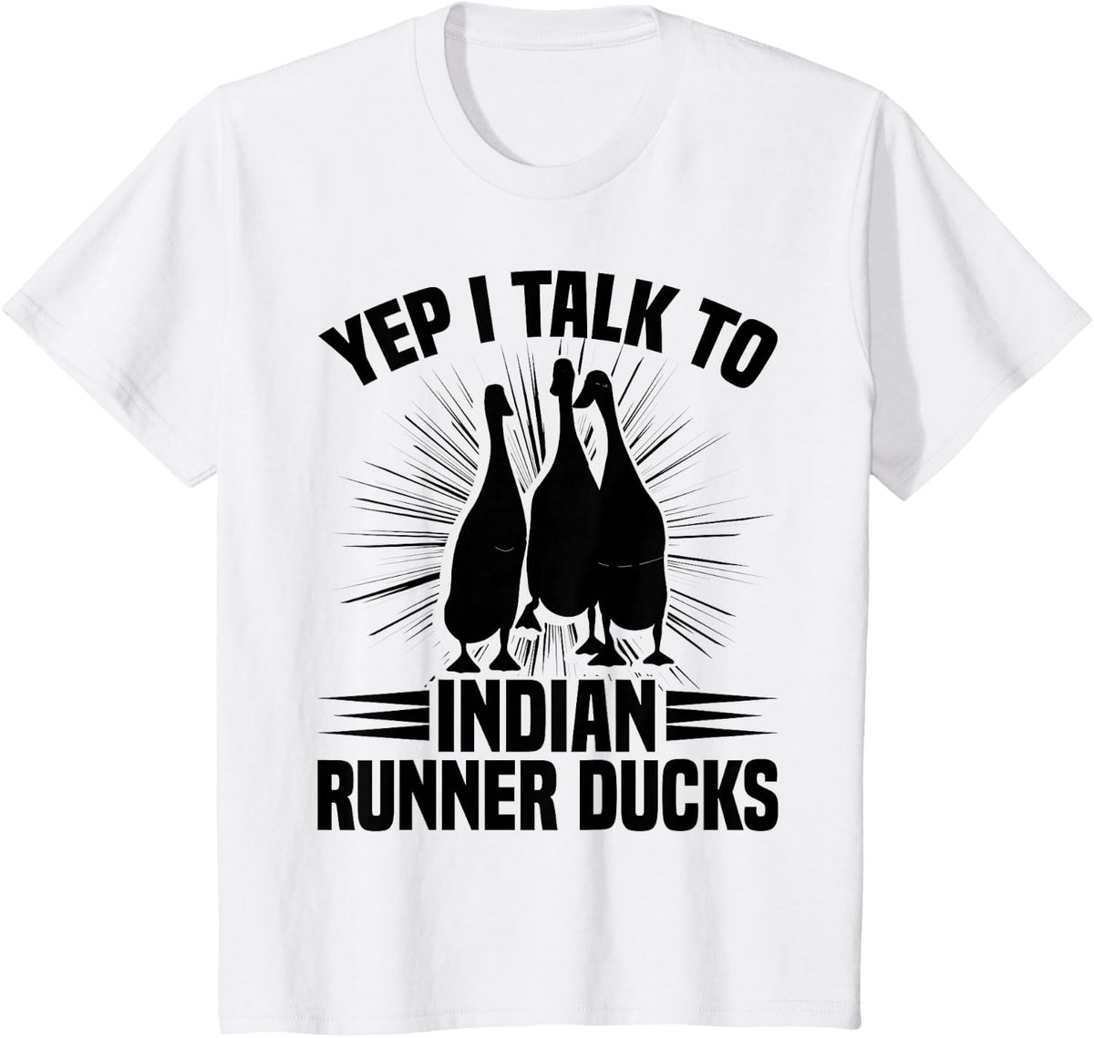 Duck Lover Indian Runner Duck Toys Indian Runner Duck Eggs T-Shirt - White