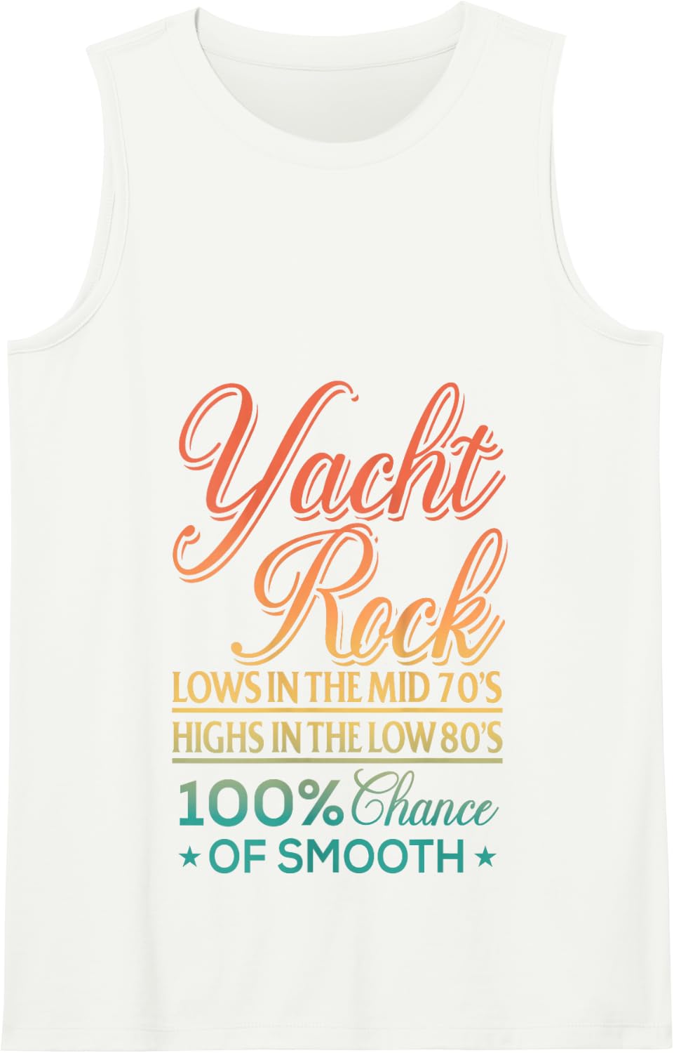 Retro Yacht Rock Music Mid 70s Low 80s - Yacht Rock Tank Top - White