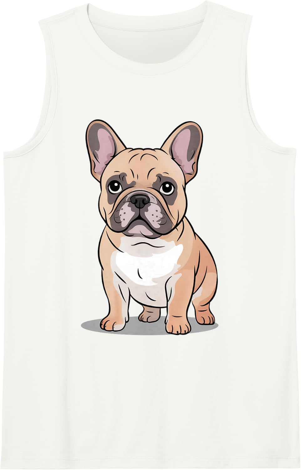 Cute French Bulldog Puppy Dog Lover Tank Top - White