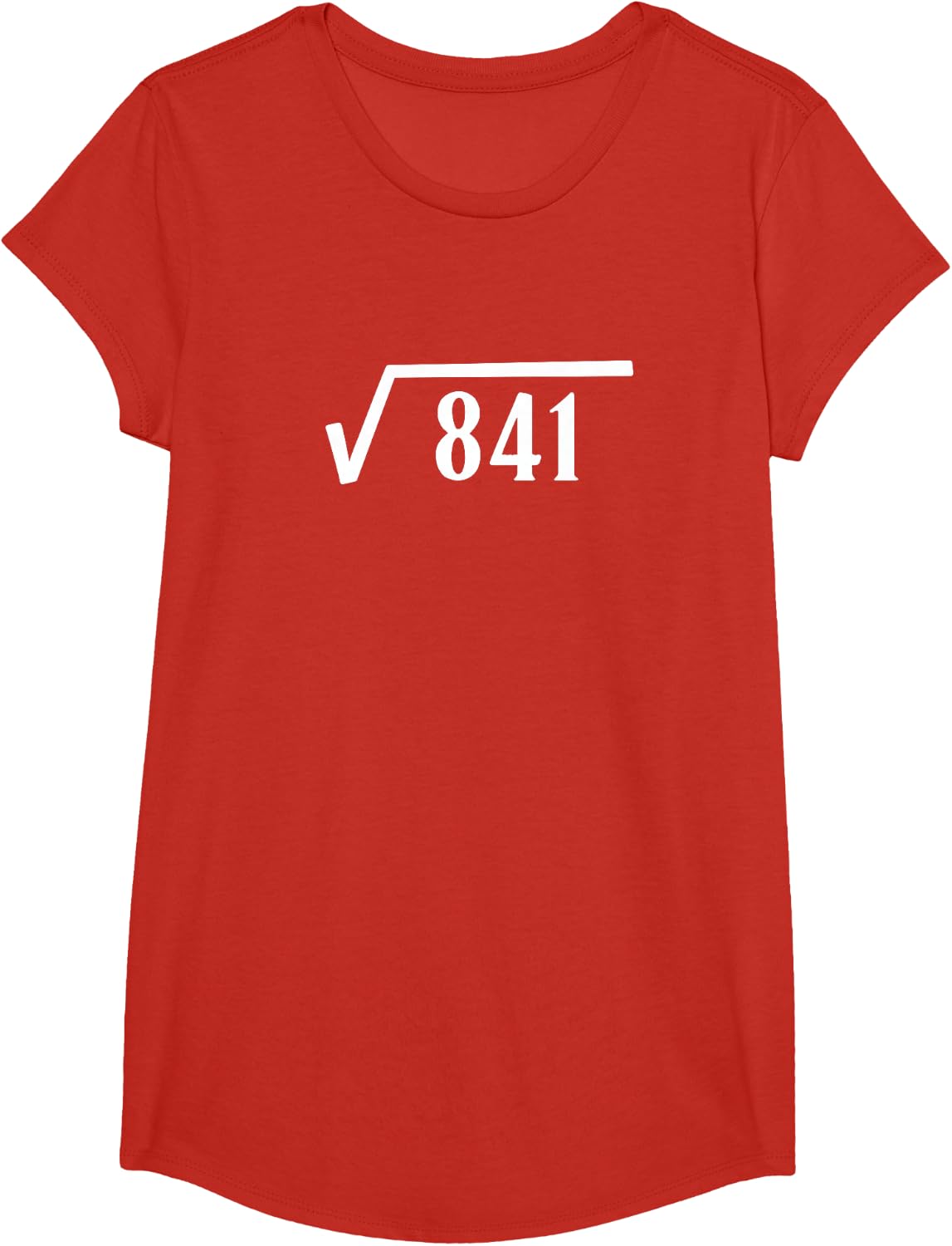 Square Root 29 Year Old Gift Funny Teacher 29th Birthday T-Shirt - Girls Red