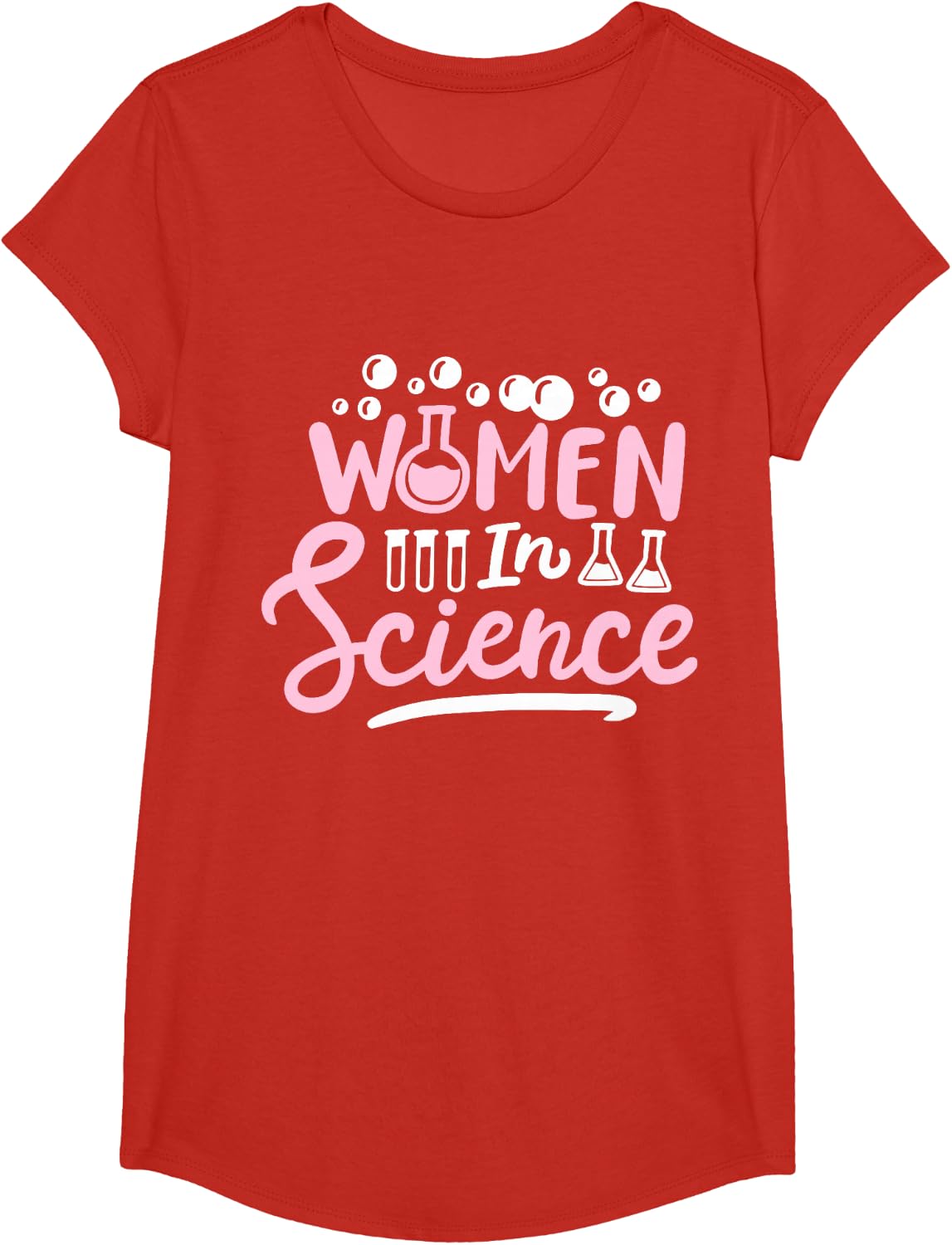 Science Girl Chemistry Science Teacher Women in Science T-Shirt - Girls Red