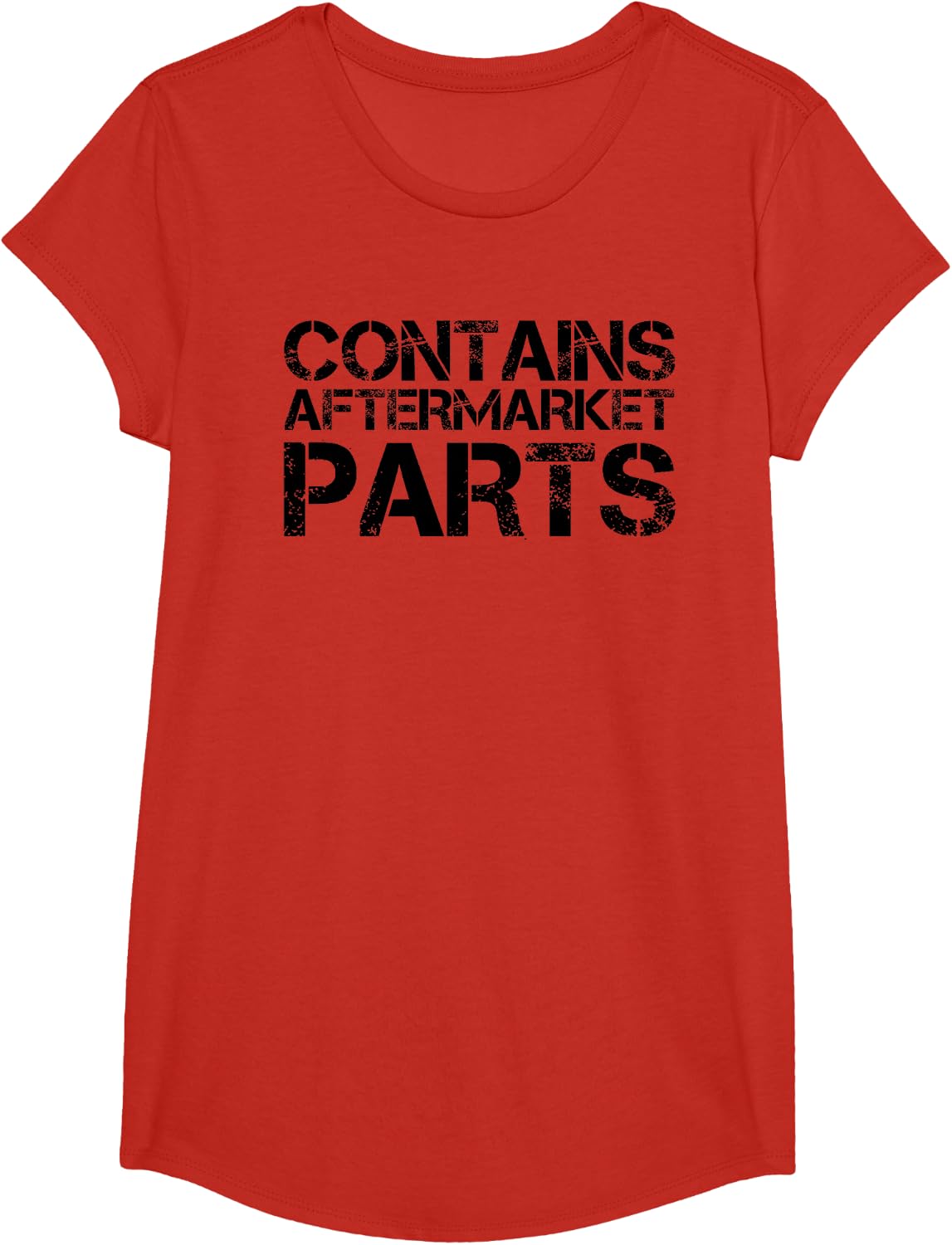 Sarcastic Leg Foot Arm Amputee Text Joke Lover Art Contains Aftermarket Parts Funny Amputation Prosthesis Gift T-Shirt -