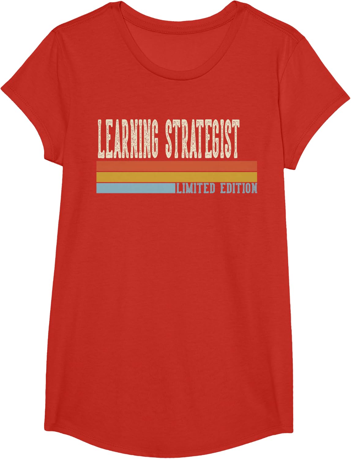 Learning Strategist Week Retro Vintage Back to School Day T-Shirt - Girls Red