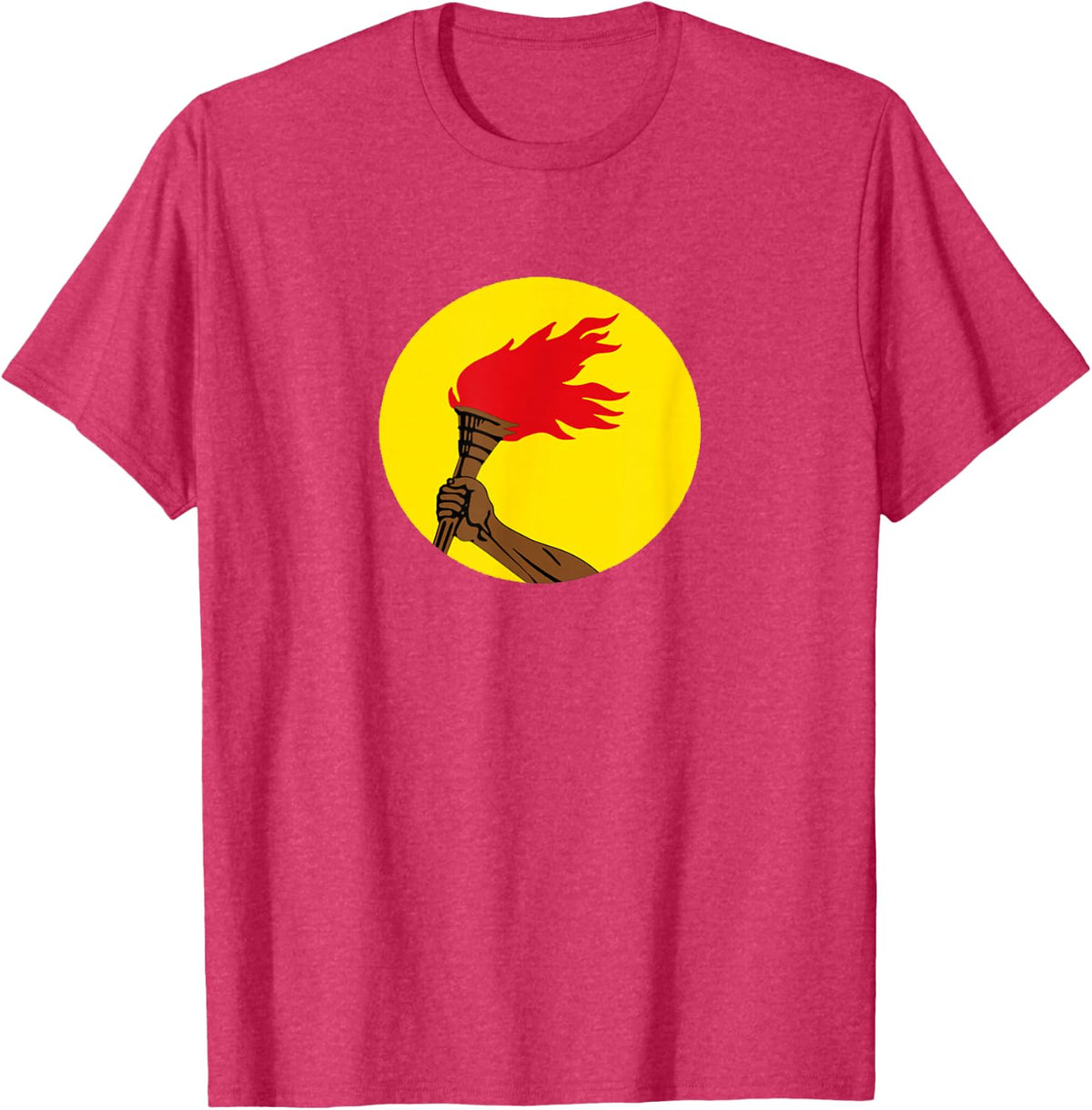 African History Shirts | Vintage Zaire Country Flag Symbol T-Shirt - Red Heather