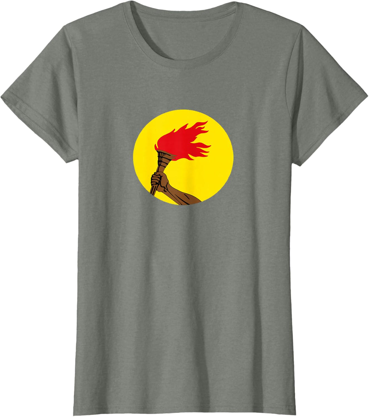 African History Shirts | Vintage Zaire Country Flag Symbol T-Shirt - Olive Heather