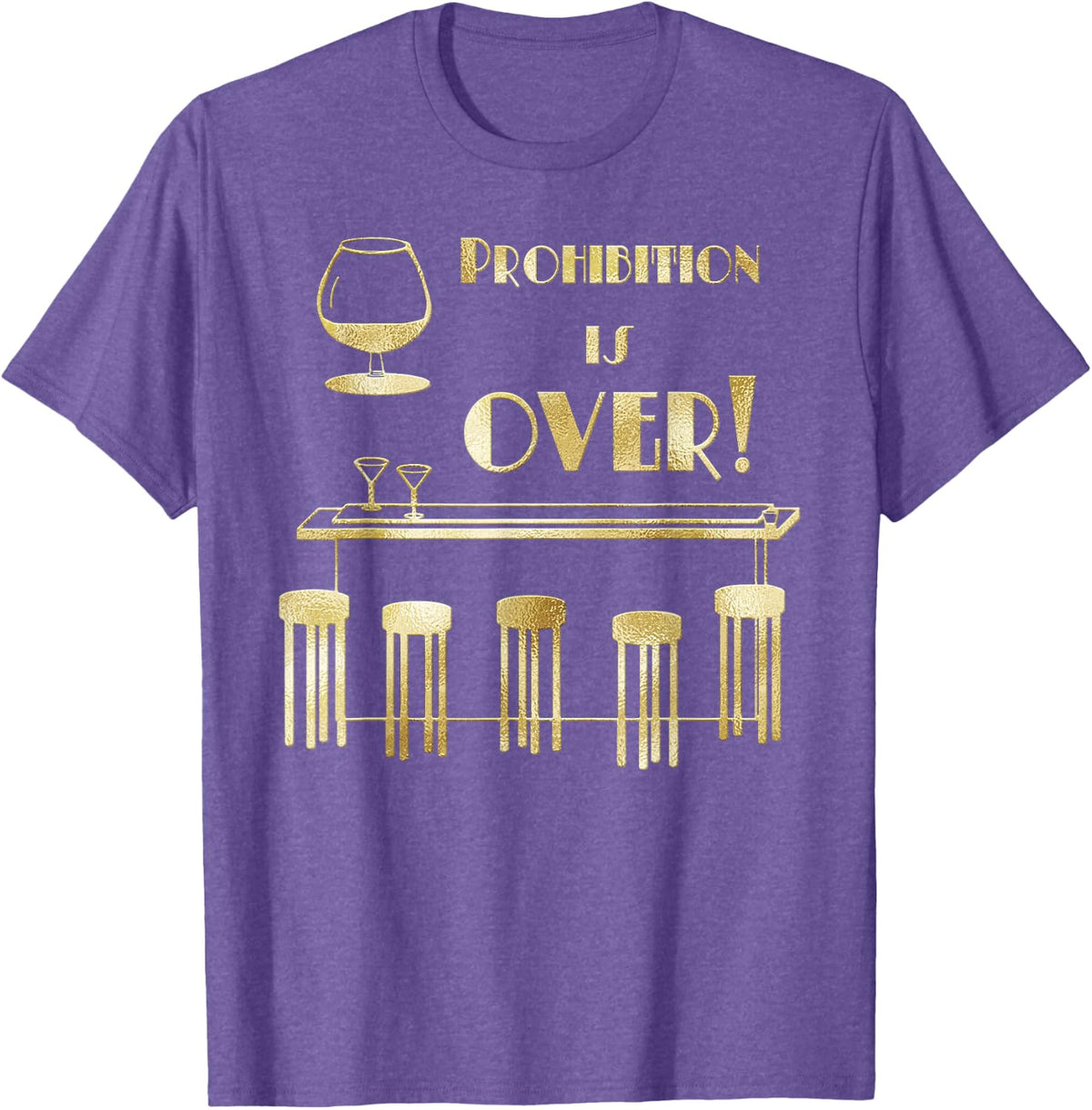 Roaring 20's Costume for New Years Eve 2020 Roaring 20's T-Shirt - Purple Heather