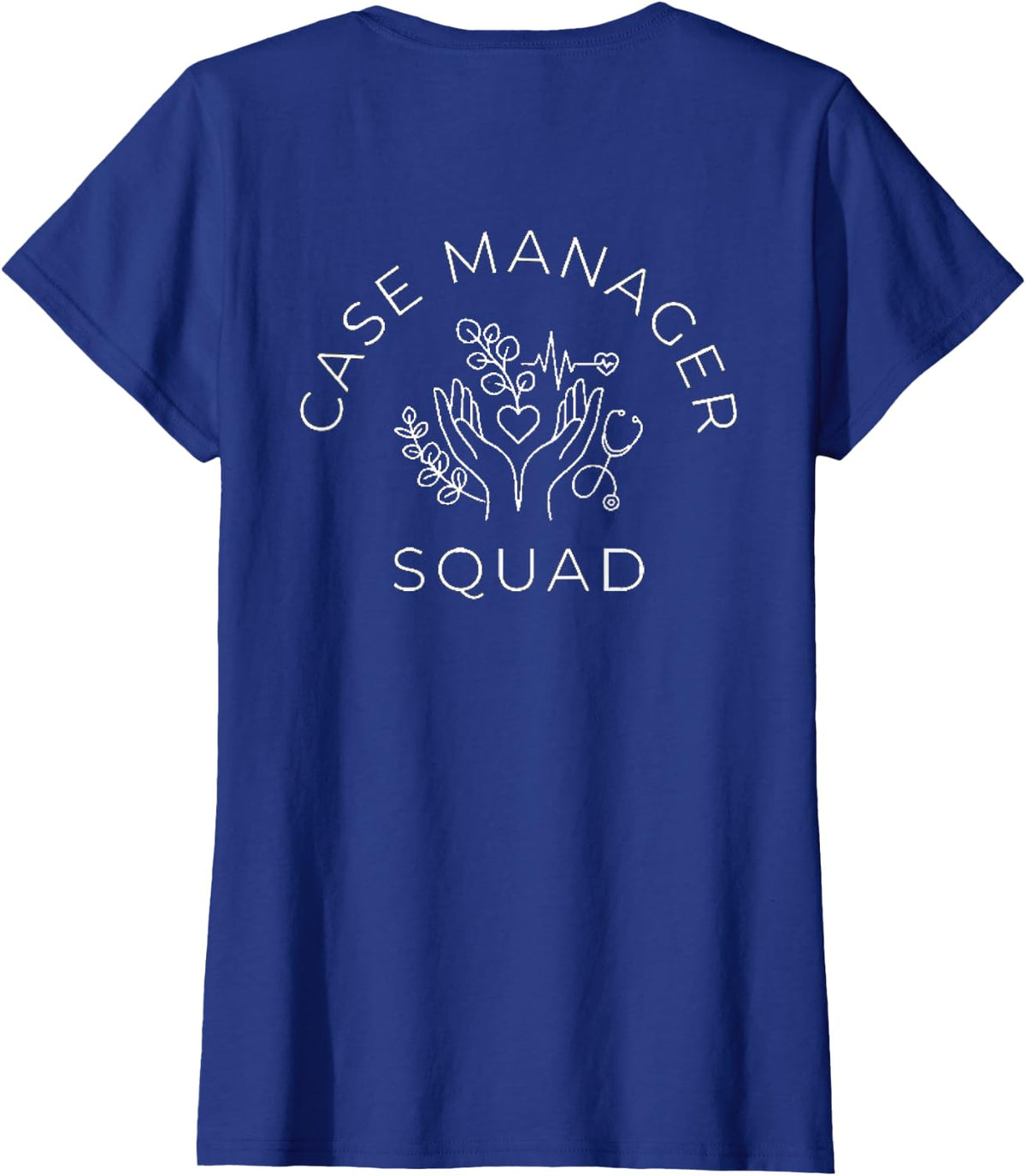 Case Manager Social Worker Team Appreciation Subtle Artistic T-Shirt - Royal Blue