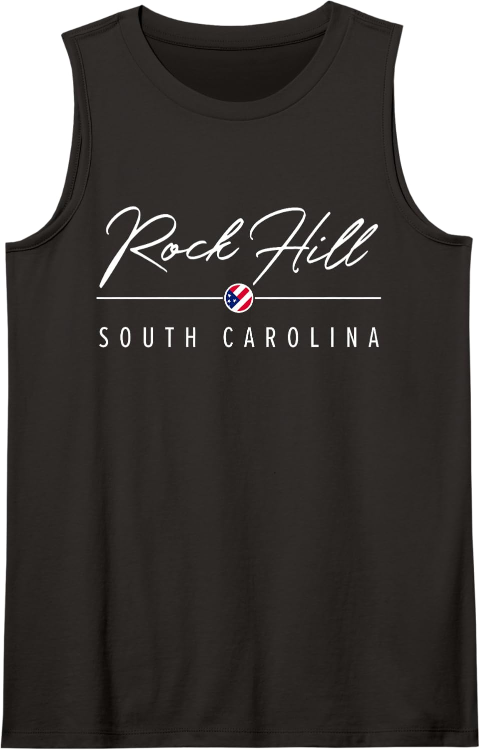 Rock Hill South Carolina (SC) Tank Top - Black