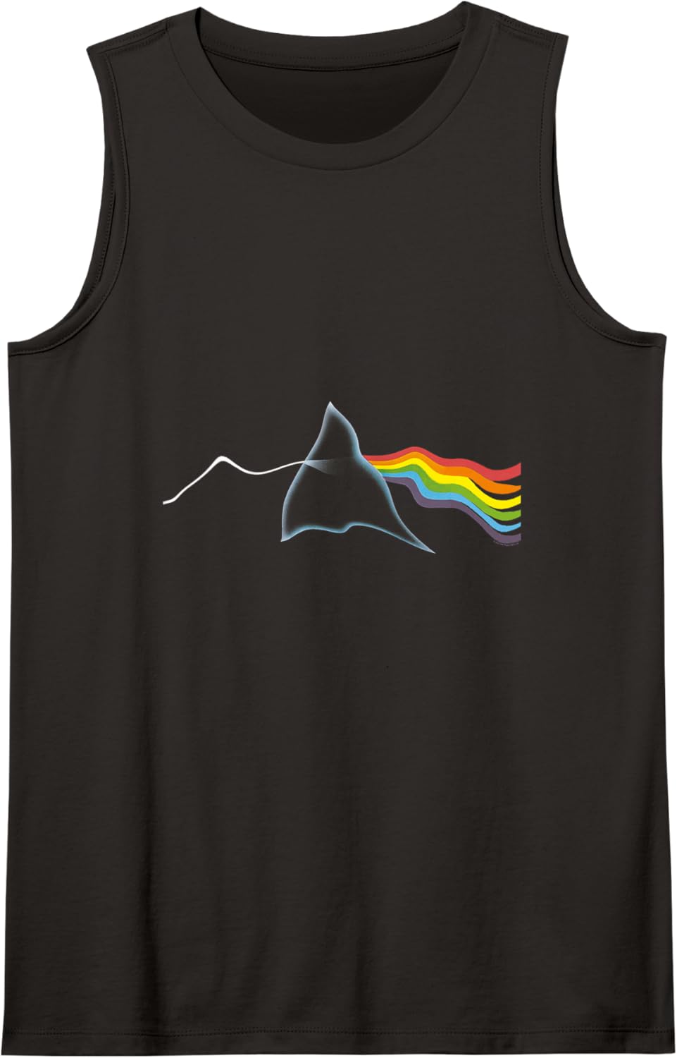 Official Pink Floyd Rippled Prism Progressive Rock Band Tank Top - Black