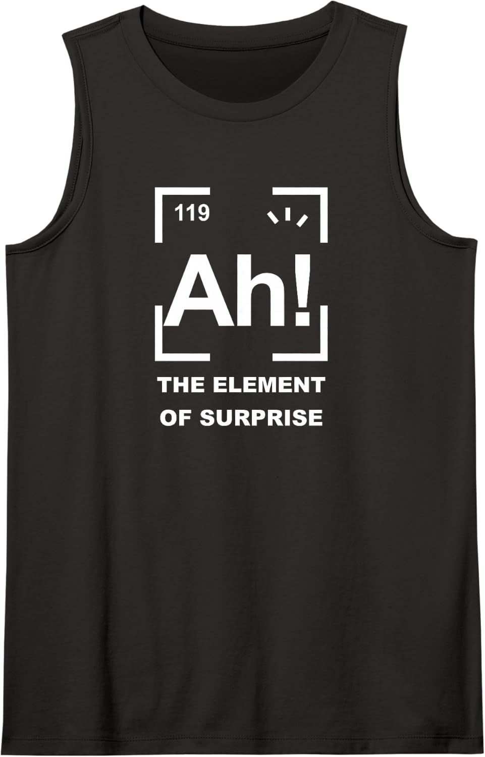 Ah! The Element of Surprise Sleeveless Tank Top - Black