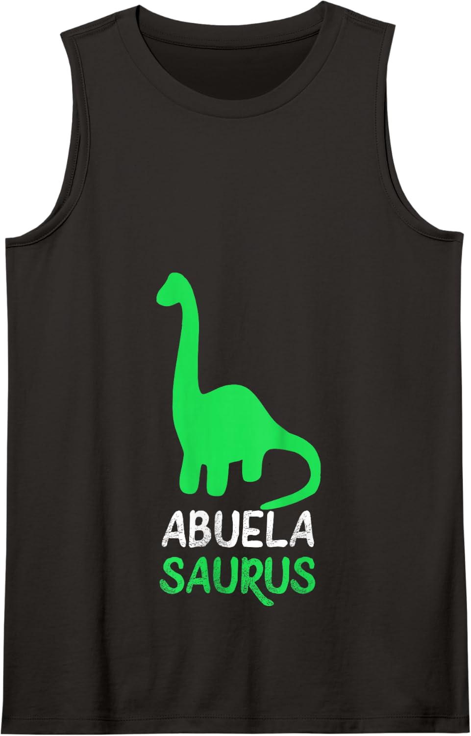 Womens Abuela-Saurus Dino Dinosaur AbuelaSaurus Cool Funny Tank Top - Black