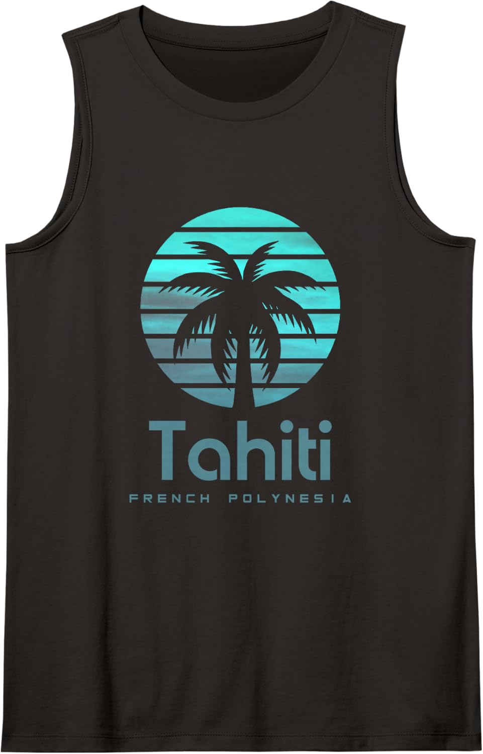 Tahiti French Polynesia Tank Top - Black