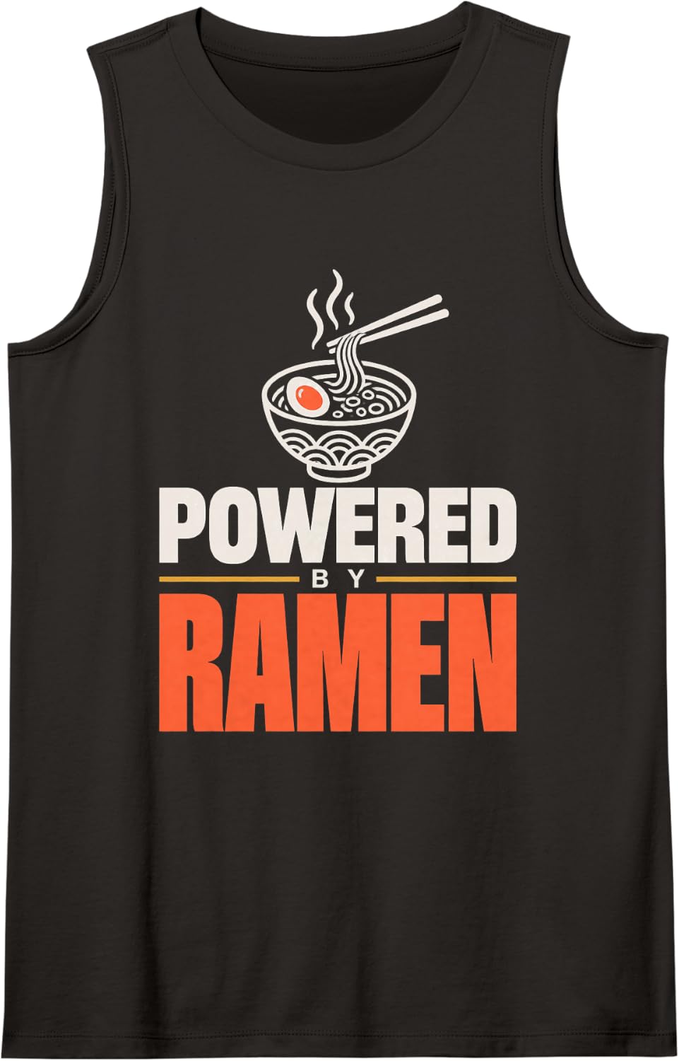 Ramen Lover Japanese Noodle Foodie Sleeveless Tank Top - Black