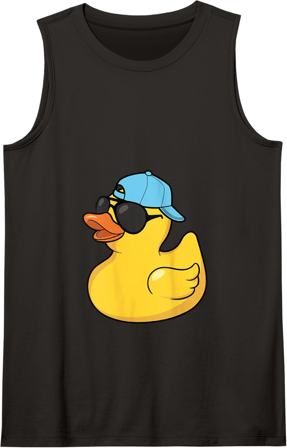 Cool Rubber Duck Sunglasses Funny Men Boys Kids Tank Top - Black
