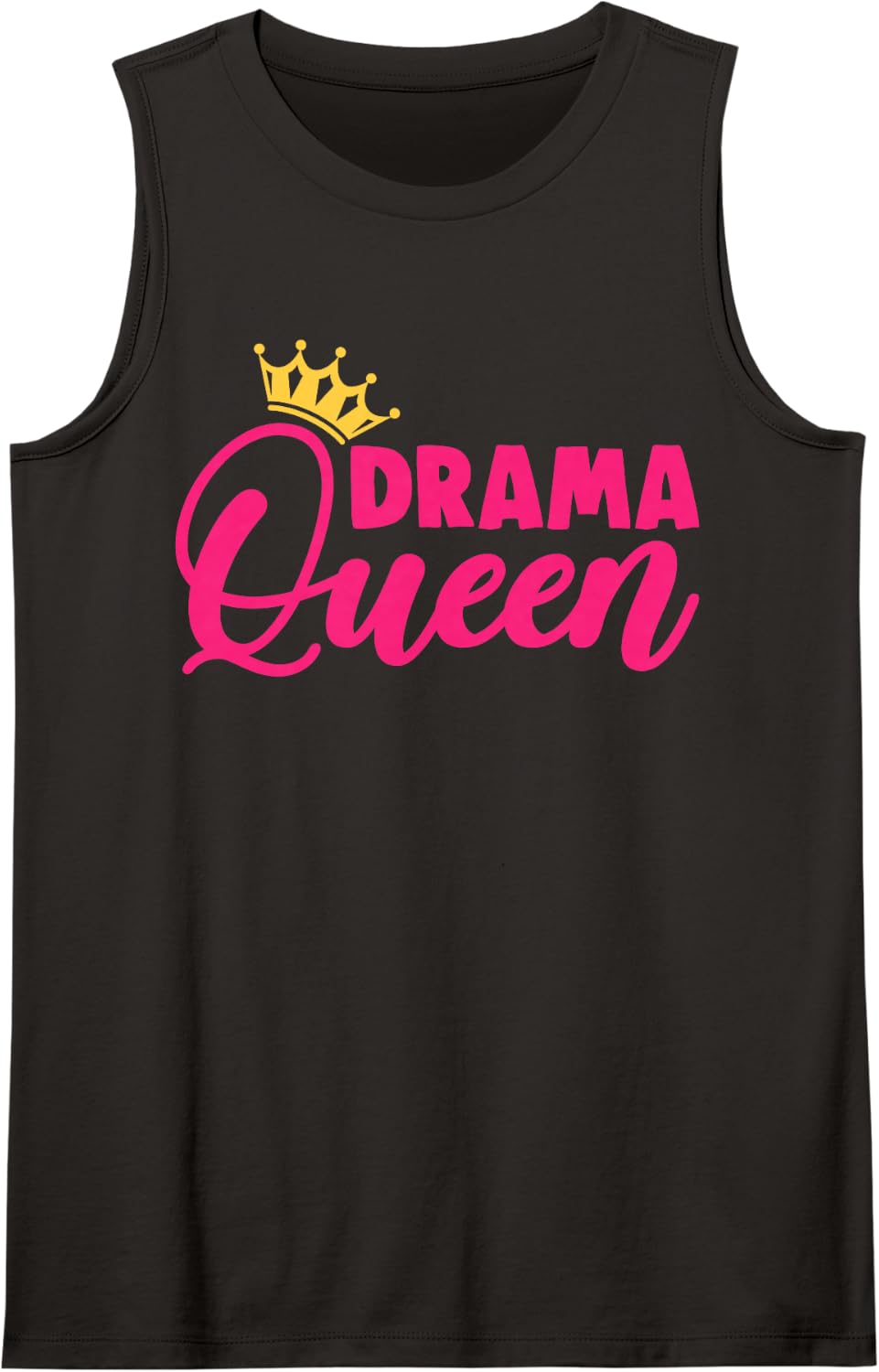 Drama Queen Dramatic Theater Novelty Humor Tank Top - Black