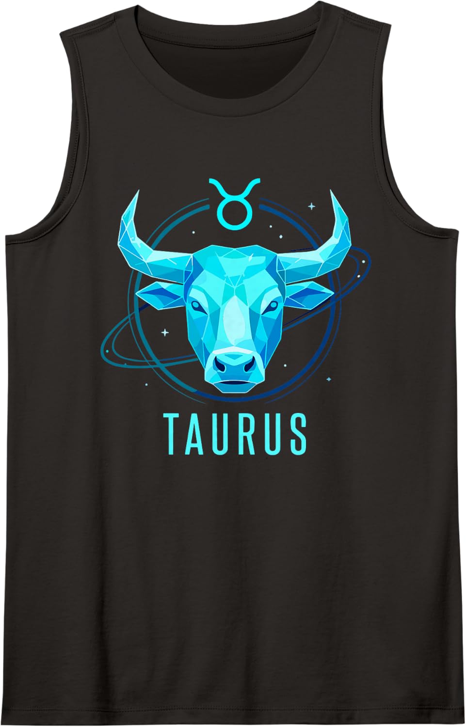 Taurus Zodiac Sign Astrology Horoscope Astrological Tee Tank Top - Black