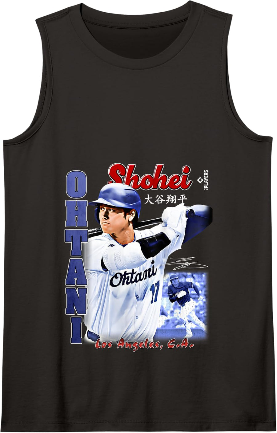 Shohei Ohtani | Los Angeles Baseball Players | MLBOHT7001 Tank Top - Black