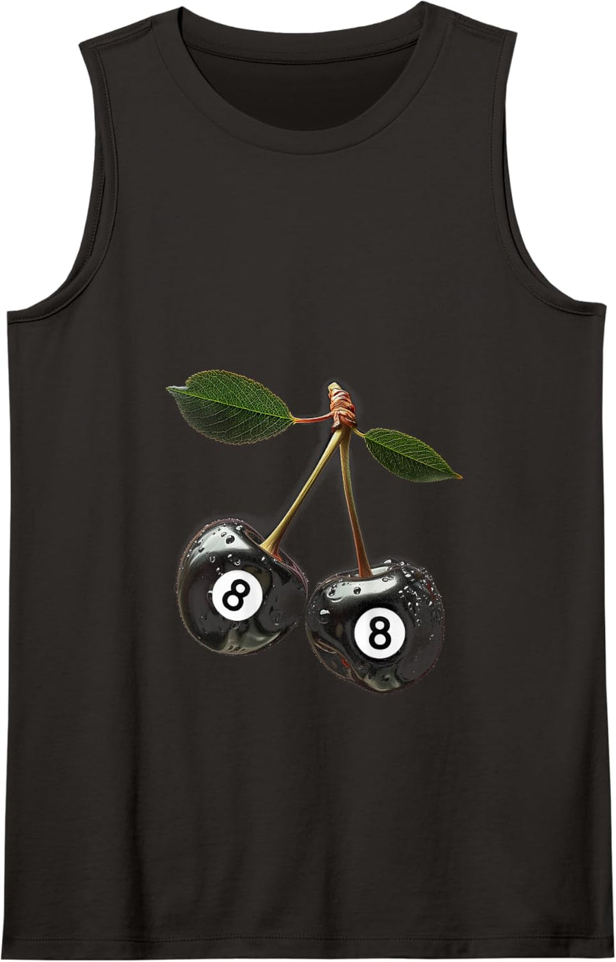 8 ball pool Billiards Player cherries Tank Top - Black