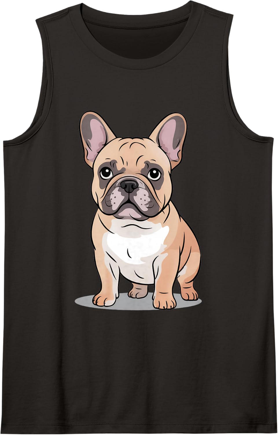 Cute French Bulldog Puppy Dog Lover Tank Top - Black