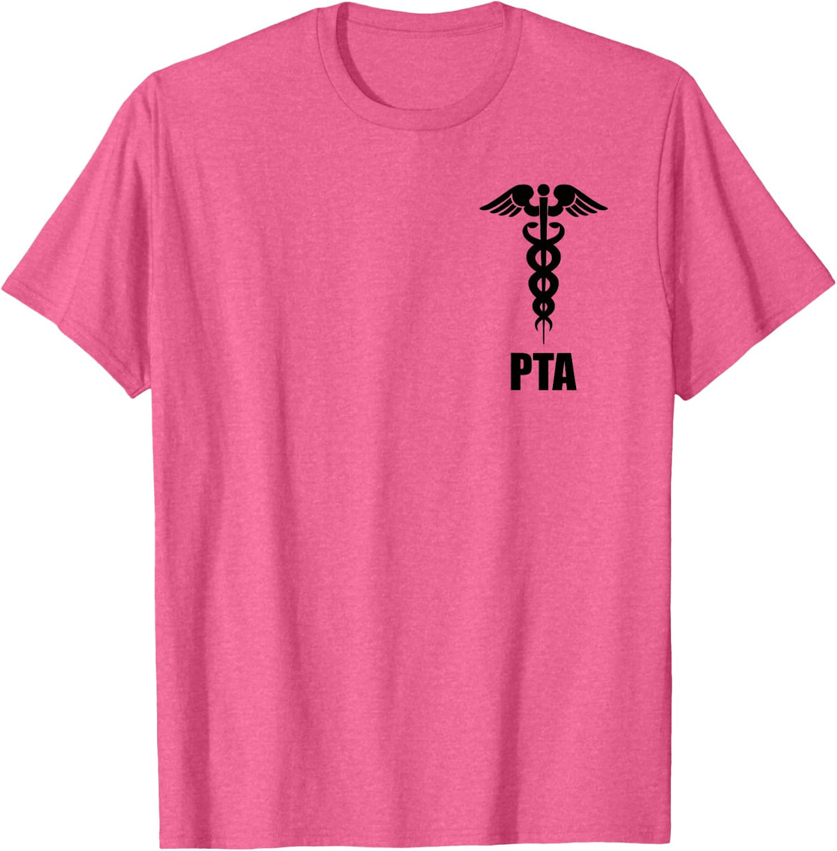 Physical Therapist Assistant PTA Caduceus Symbol Medical T-Shirt - Pink Heather