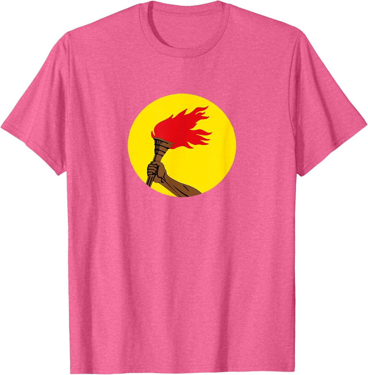 African History Shirts | Vintage Zaire Country Flag Symbol T-Shirt - Pink Heather