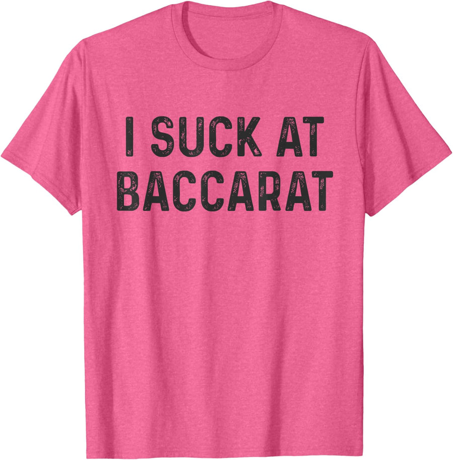 Funny Baccarat T-Shirt - Pink Heather