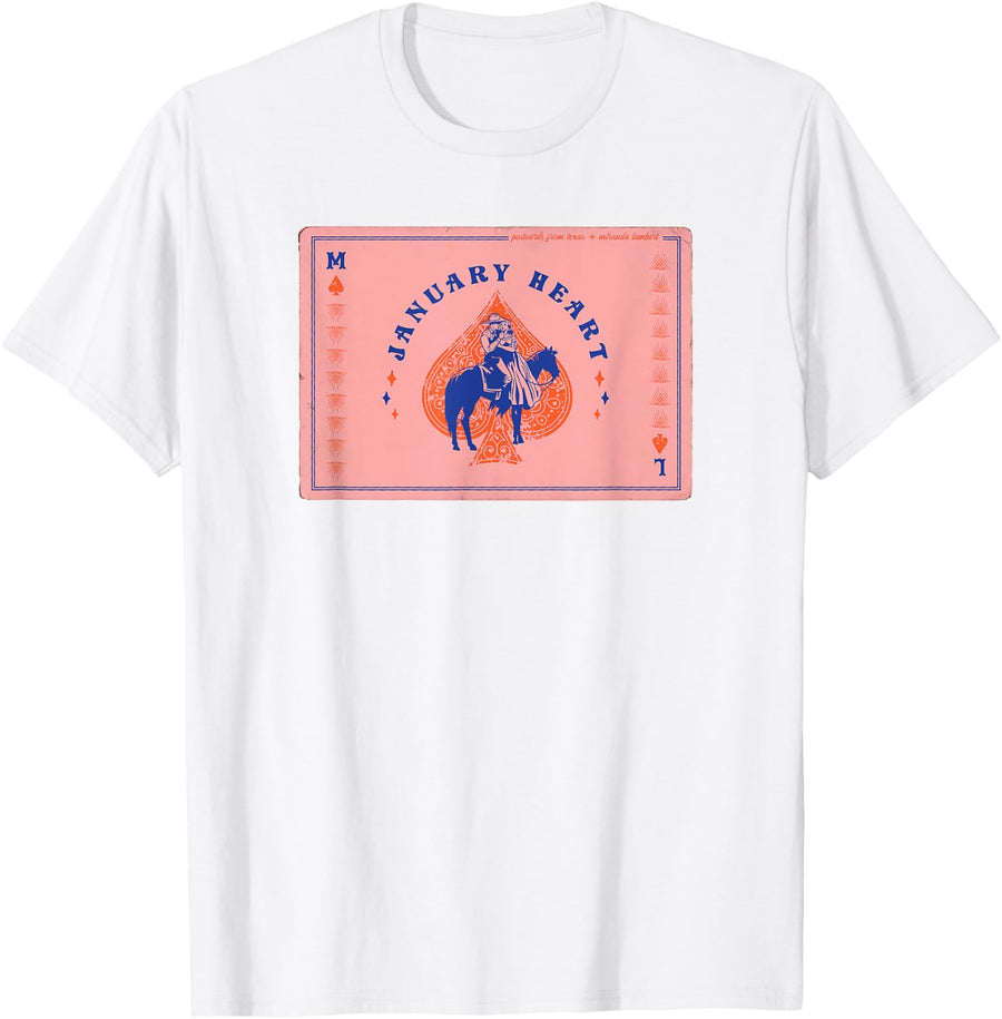 Miranda Lambert January Heart Postcards From Texas T-Shirt - White