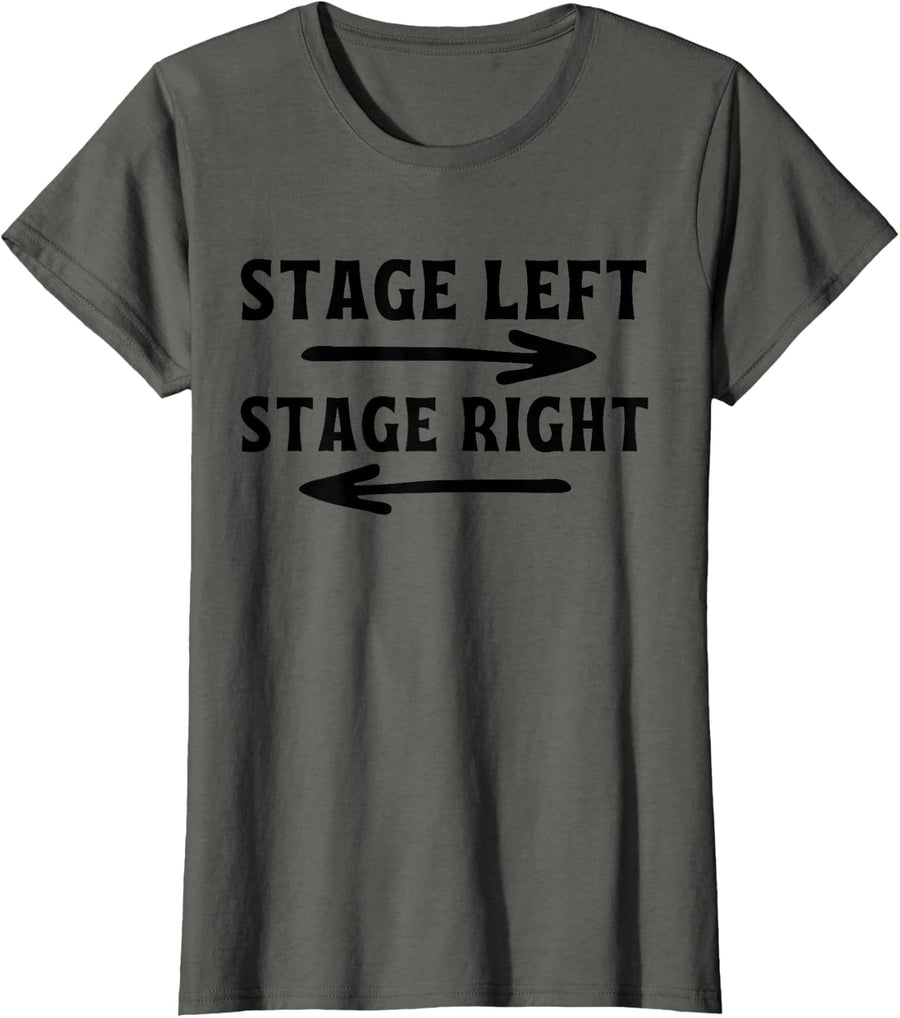 Theater Broadway Musical T-Shirt Stage Actor T-Shirt - Asphalt Grey