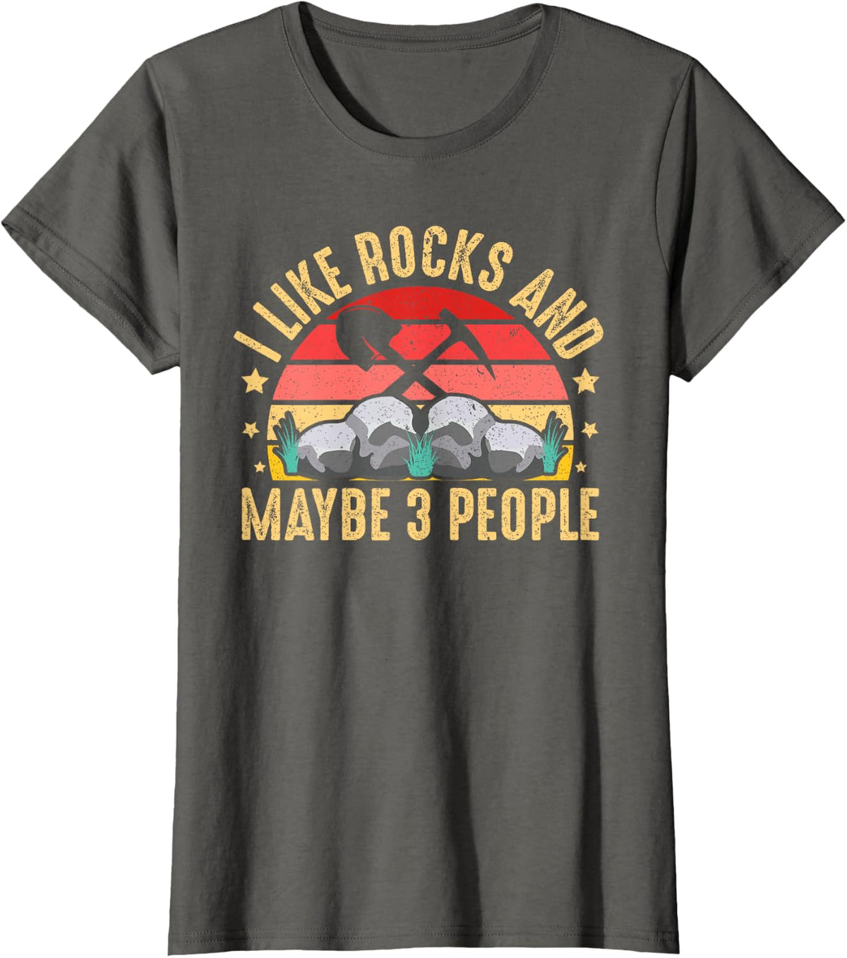 Rock Collecting Rock Collector Geology Geologist T-Shirt - Asphalt Grey