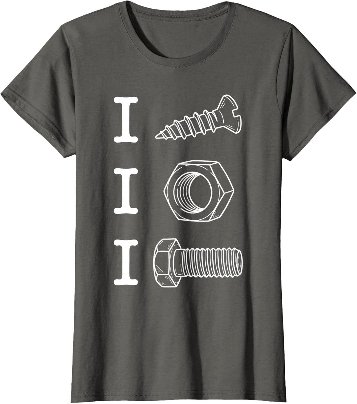 I Screw I Nut I Bolt Proud Car Auto Mechanic Mens T-Shirt - Asphalt Grey