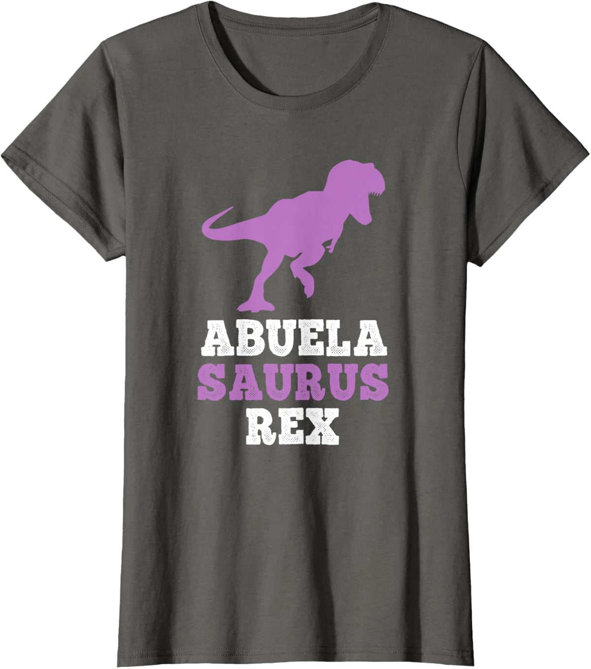 AbuelaSaurus Rex Dino Dinosaur Funny Abuela-Saurus T-Shirt - Asphalt Grey